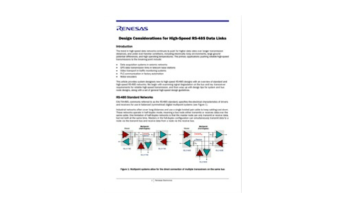 Design Considerations for High-Speed RS-485 Data Links