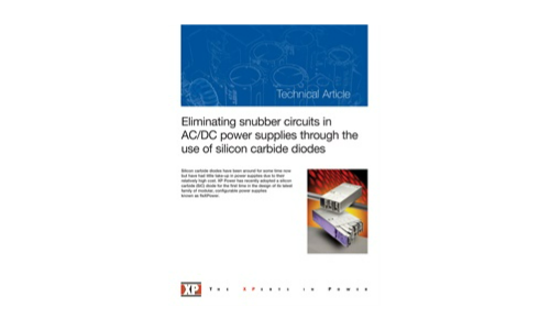 Eliminating snubber circuits in AC/DC power supplies through the use of silicon carbide diodes